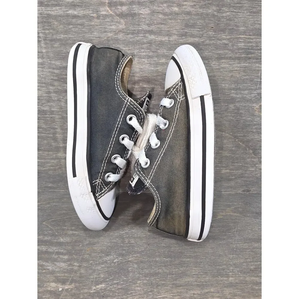 Converse Chuck Taylor All Star Low Ox Charcoal Grey Shoes Size 8 Infants